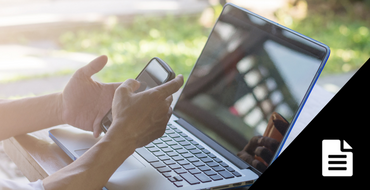 laptop working remotely